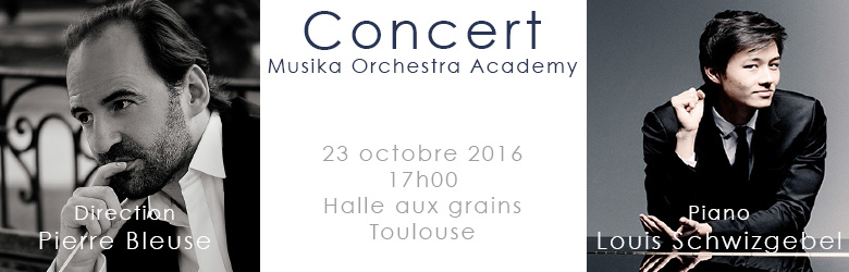 Titre affiche concert Toulouse orchestre Halle aux grains